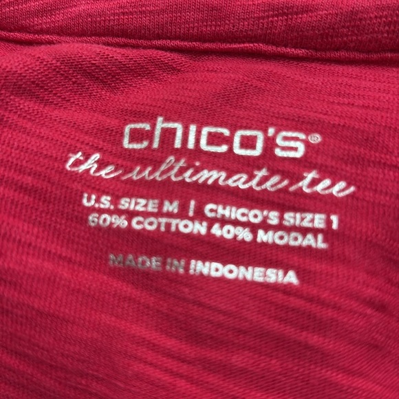 Chico’s Women's Cotton Slub Henley Ultimate Tee - Picture 7 of 10